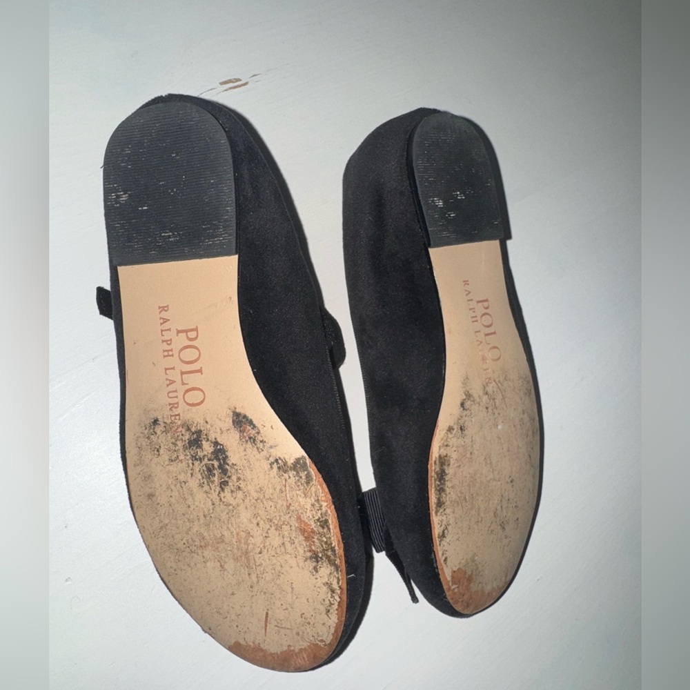 Girls’ Polo black velvet dress shoes - Picture 2 of 6